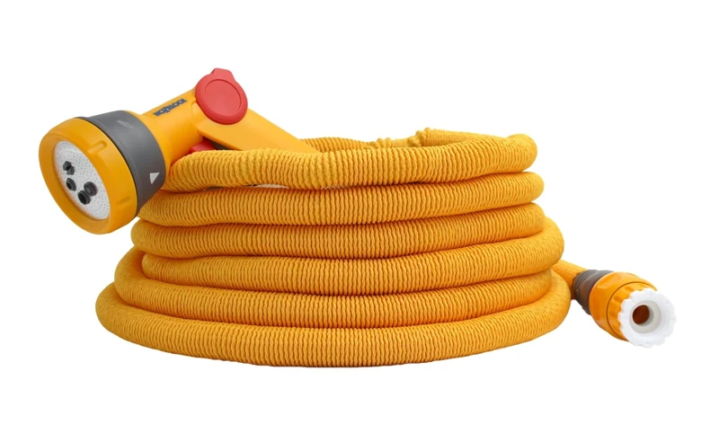 HOZELOCK - Wonderhoze Expanding Hose 30m : Flexible Hose, Stretches up to 3X Original Length | with 2 Aquastop Fittings and Multispray Gun: Ready to Use