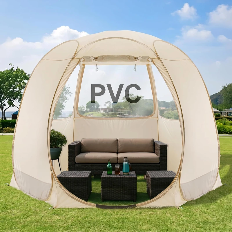 Alvantor Pop Up Screen House Tent, UPF 50+ and Windproof Dome Outdoor Canopy Tent with Roll Up Zipped Door Privacy Gazebo, Sun Shelter Compact & Lightweight for Party Camping Fishing Picnic