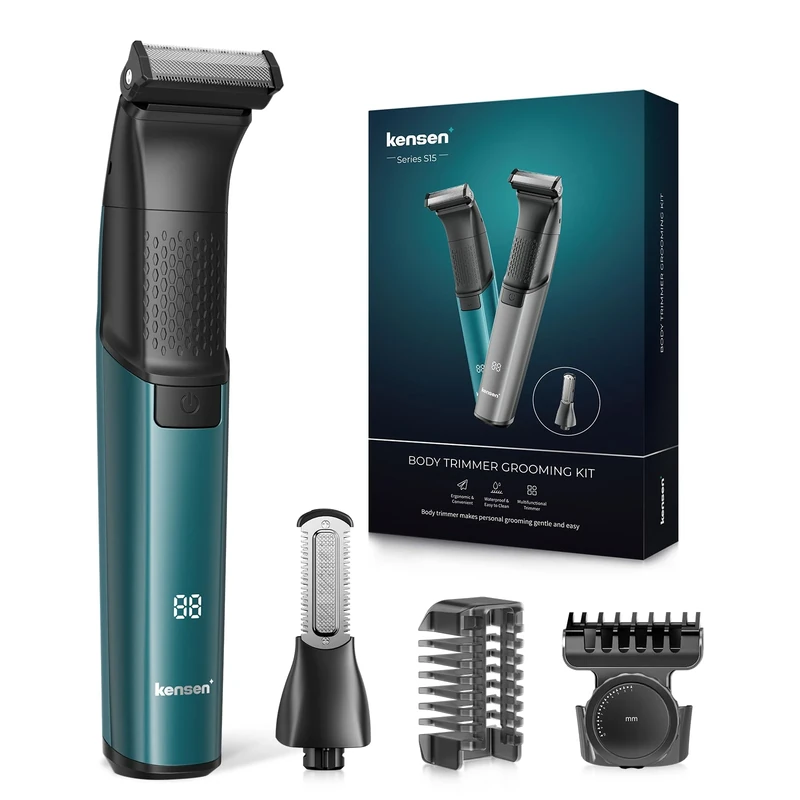 Manscape Body Hair Trimmer, Kensen Safe Intimate Balls Shaver, Waterproof Pubic Groin Hair Trimmer for Men, Cordless Mens Body Shaver for Pube, Mens Grooming Kits for Pubic Hair/50 Times Usage
