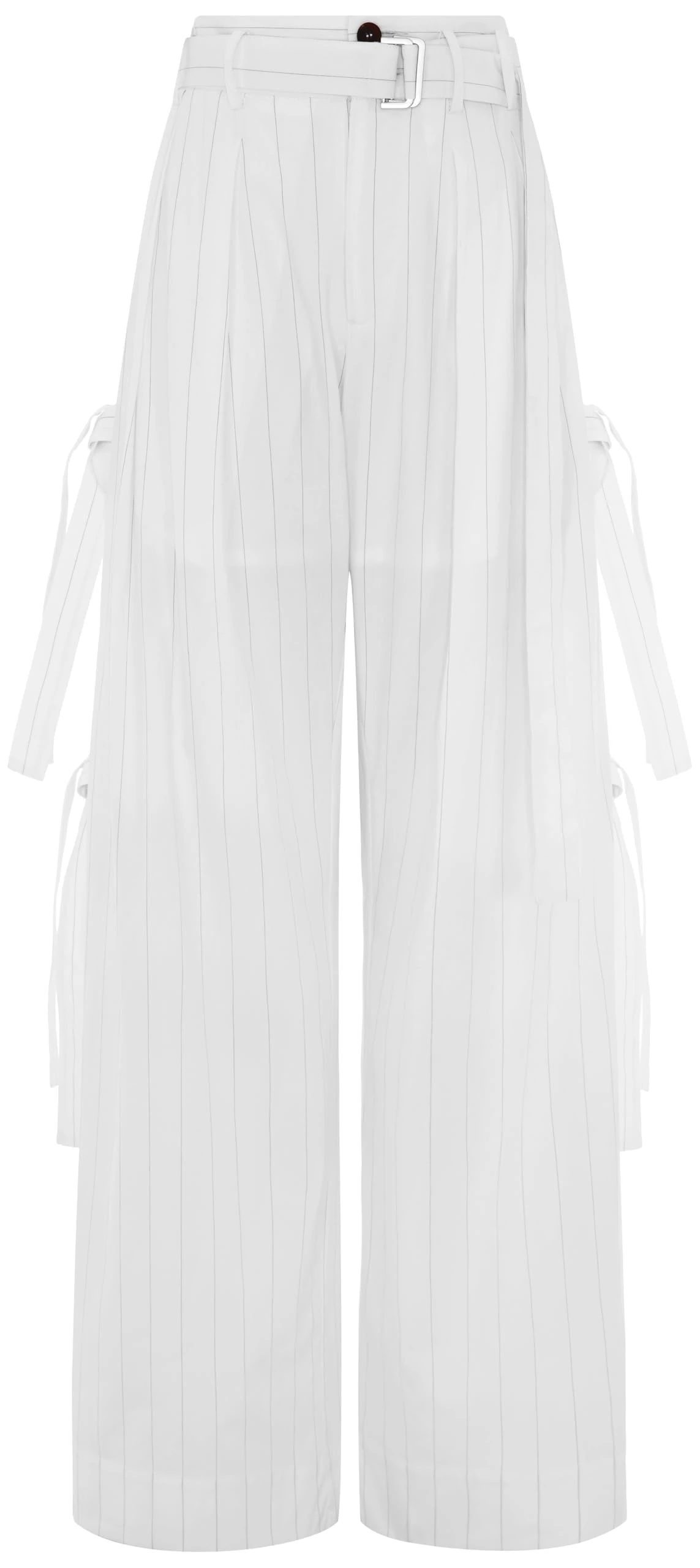 EUDON CHOI, Yva Trousers, 6, White and Black Stripe