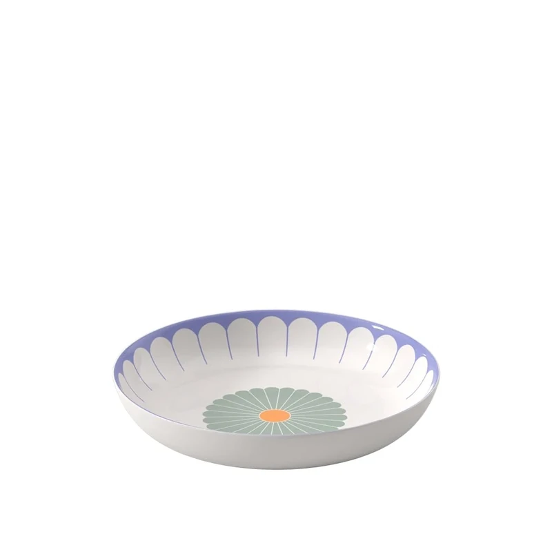Villeroy & Boch - Fleur Couleur Salad Bowl Large Multicoloured, Dishwasher-Safe, Microwave-Safe, Dish for Salad, Pasta and Fruit, Serving Bowl Large, Bowl, Premium Porcelain