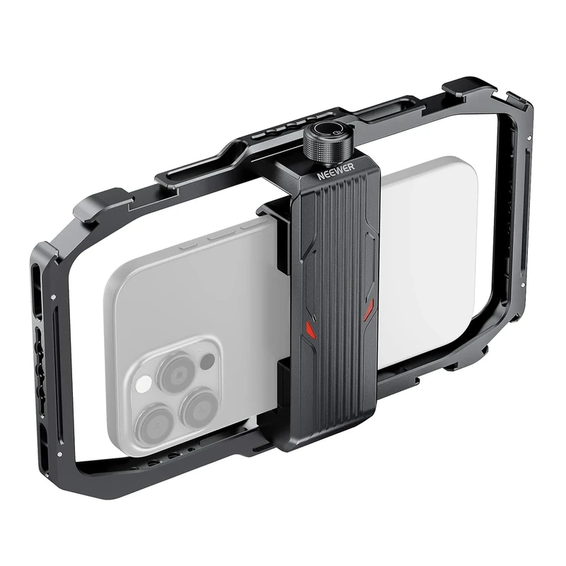 NEEWER Universal Phone Cage, Smartphone Video Rig with Quick Release Mounts Cold Shoes for Videomaker Filmmaking TikTok Vlogging Phone Video Stabilizer Holder Compatible with iPhone Samsung, PA039