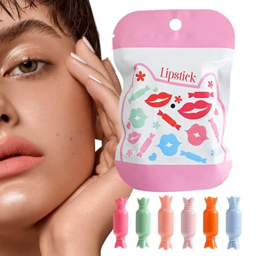 Makeup Lipstick Pills - Lipstick Matte Lipstick Set | Travel Size, 6 Highly Pigmented Velvet Lip Gloss Pens, Lip Gloss , Matte, Sweet Lip Colour for Birthday