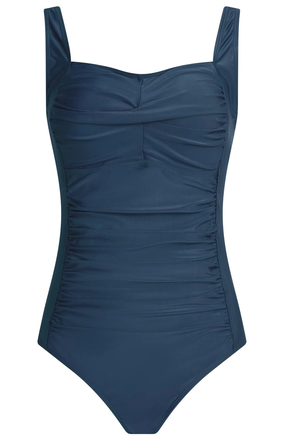 Aidotop Womens One Piece Swimsuit Tummy Control Swimwear with Retro Ruched Monokini Bathing Suits（102Blue,L）