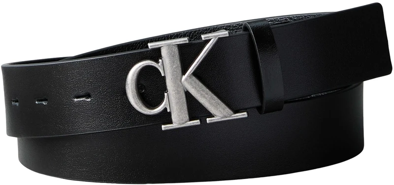 Calvin Klein Men's BELT GIFT SET LV04D0009G Belts, BLACK (Black/Antique Silver), 85