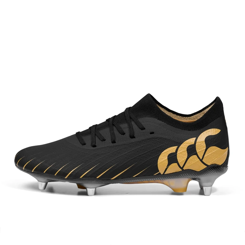 Canterbury Adult Unisex Speed Falcon Elite Soft Ground Boots, Black, 9.5 UK