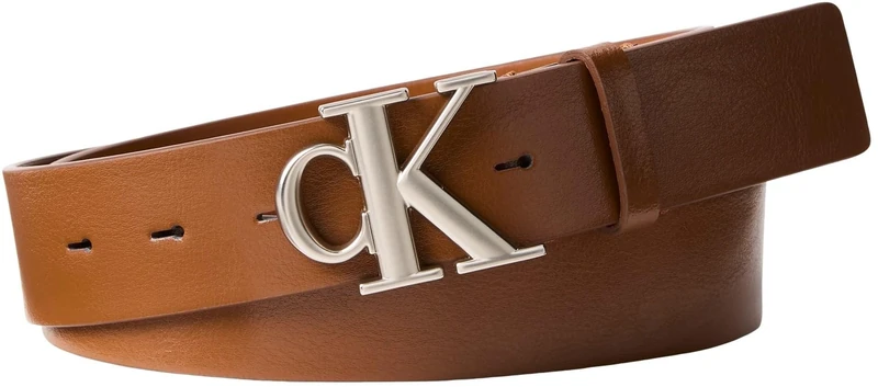 Calvin Klein Men's CK BUCKLE TUMBLED 35MM LV04D7016G Belts, BROWN (CK Cognac/Pewter), 120