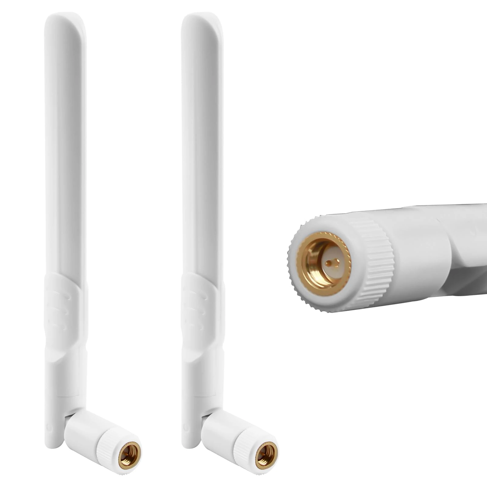 5dBi 4G LTE Antennas 2-Pack – SMA Male Omnidirectional Aerial for Netgear, TP-Link Routers, Trail Cameras & Modems (Vodafone/EE/O2/Three)，Compatible with Modem Terminal Wireless Trail Camera