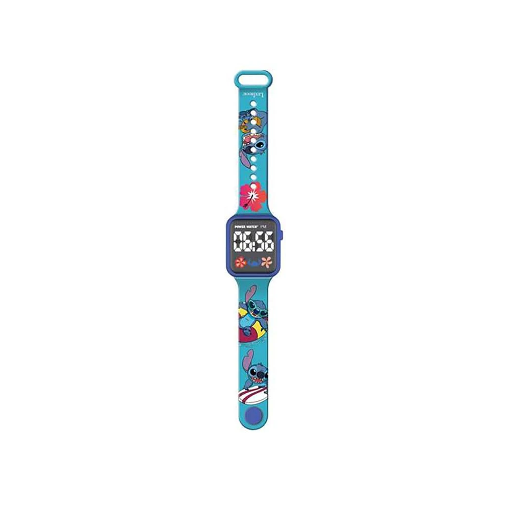 LEXIBOOK, Disney Stitch, Digital Watch, 12-Hour or 24-Hour Display, Blue, DMW060D