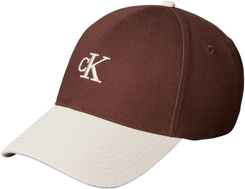 Calvin Klein Men's Monogram EMB Colorblock Baseball LV04G5000G Cap, Brown (Chocolate Martini), One Size