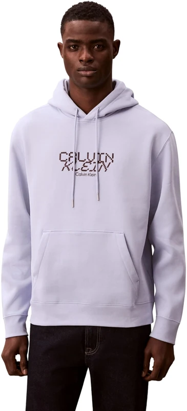 Calvin Klein Men's LS 350FLEECE CALVIN TECH GRAPHIC LV14LE251G, PURPLE, XL
