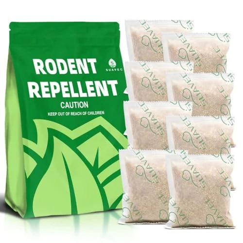 ADMUIPL Mouse Repellent, Rat Repellents, Peppermint Rodent Repellent for Home, Mice Repellant Indoor, Rodent Control for Kitchen, Mice Deterrent Outdoor, Better Than Ultrasonic (Rodent-7 Pouches)