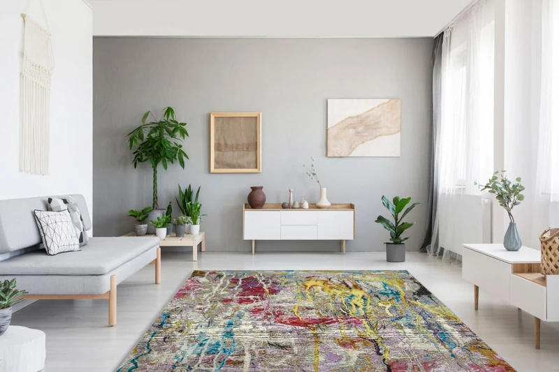 andiamo Platana Indoor Outdoor Rug Weatherproof Outdoor Rug for Balcony or Patio Colourful Rug for the Living Room or Kitchen 160 cm x 235 cm Multi