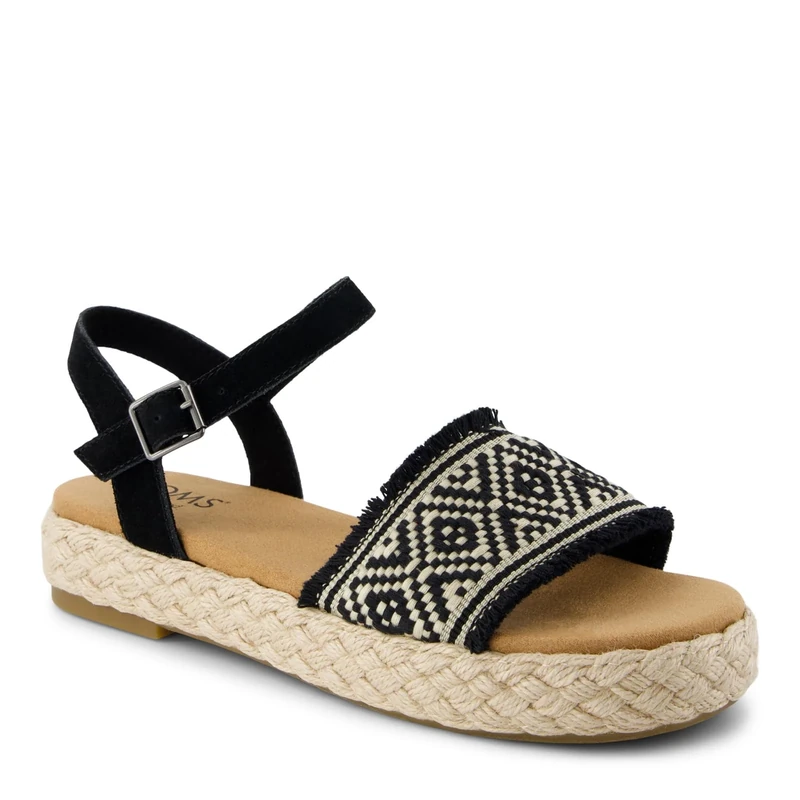 TOMS Women's, Abby Sandal, Black Diamond, 5.5 UK