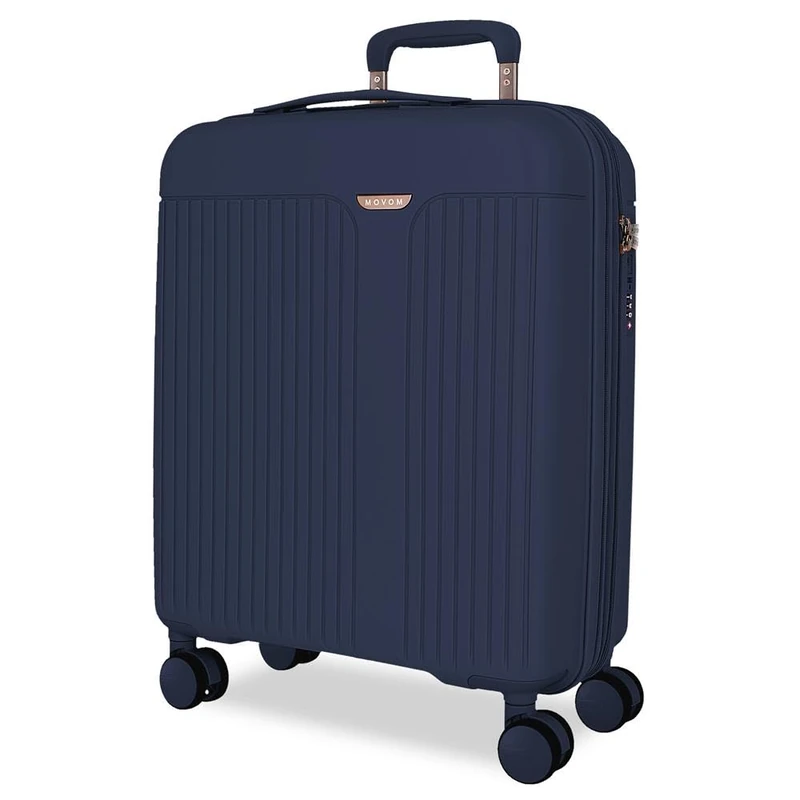 Movom Cabin Suitcase Blue 40 x 55 x 20 cm Rigid 2.8 kg TSA Closure Polypropylene 2.8 kg 44LExtensible Hand Luggage, Blue, One Size, Cabin Suitcase