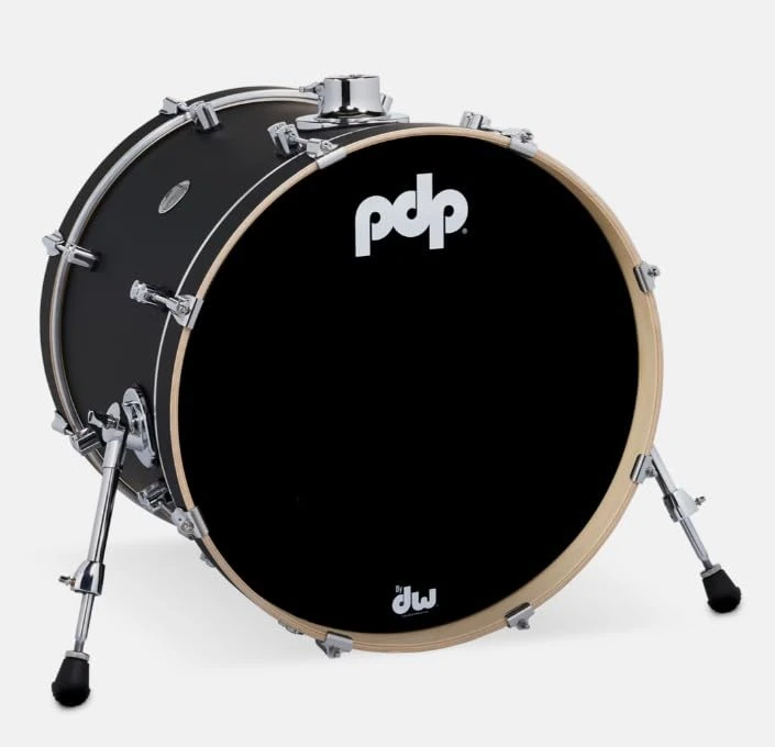 Pacific Drums Concept Maple Bass Drum, 20" x 16", Satin Black