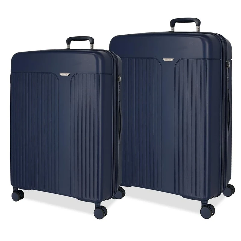 Movom Suitcase Set Blue 68/78 cm Rigid 8.6 kg TSA Closure Polypropylene 8.6 kg 180 LExtensible, Blue, One Size, Suitcase Set