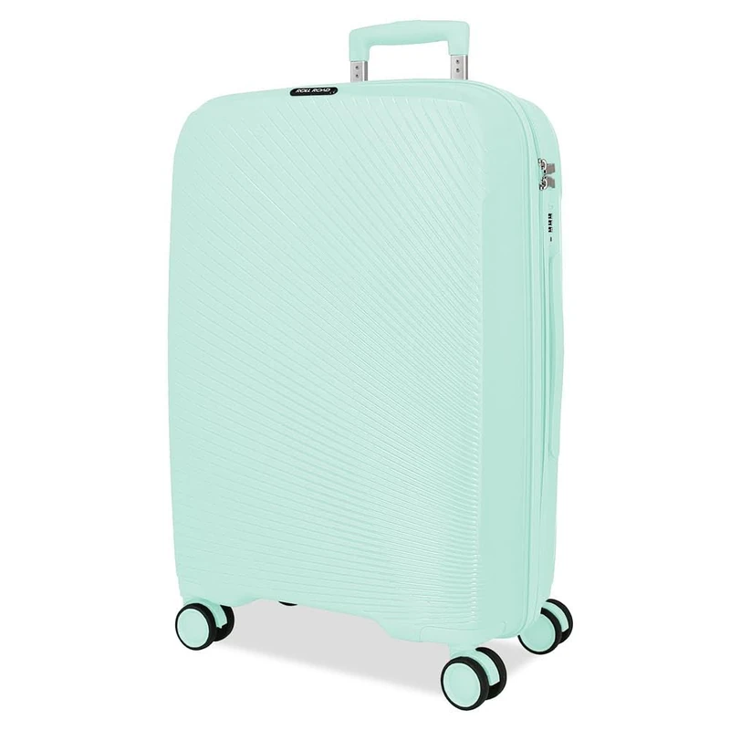 ROLL ROAD Orbit Large Suitcase Blue 48x75x28cm Hard Mount 4kg TSA Lock Polypropylene 4kg 88,8L, Blue, One Size, Large Suitcase