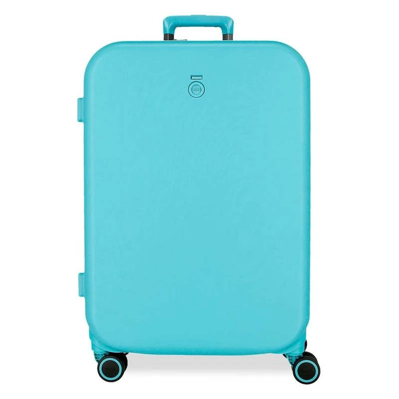 Enso Annie Medium Suitcase Blue 48x70x28 cm Rigid 4.3 kg TSA Lock ABS 4.3 kg 94.08LExtensible, Blue, One Size, Medium Suitcase