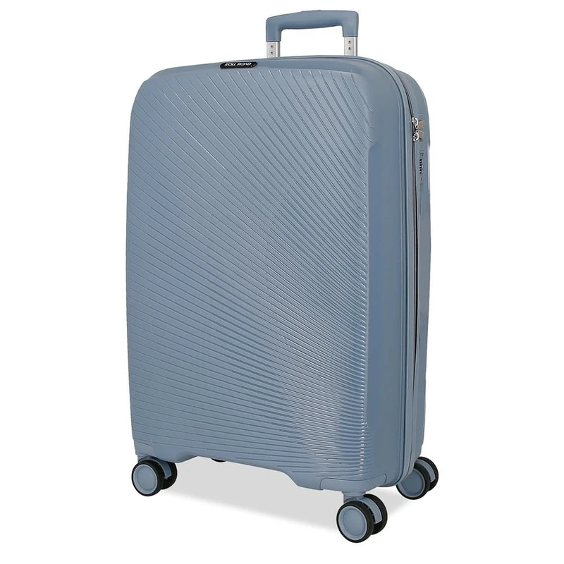 ROLL ROAD Orbit Cabin Suitcase Blue 37 x 54 x 20 cm Rigid 2.5 kg TSA Closure Polypropylene 2.5 kg 37.2L Hand Luggage, Blue, One Size, Cabin Suitcase