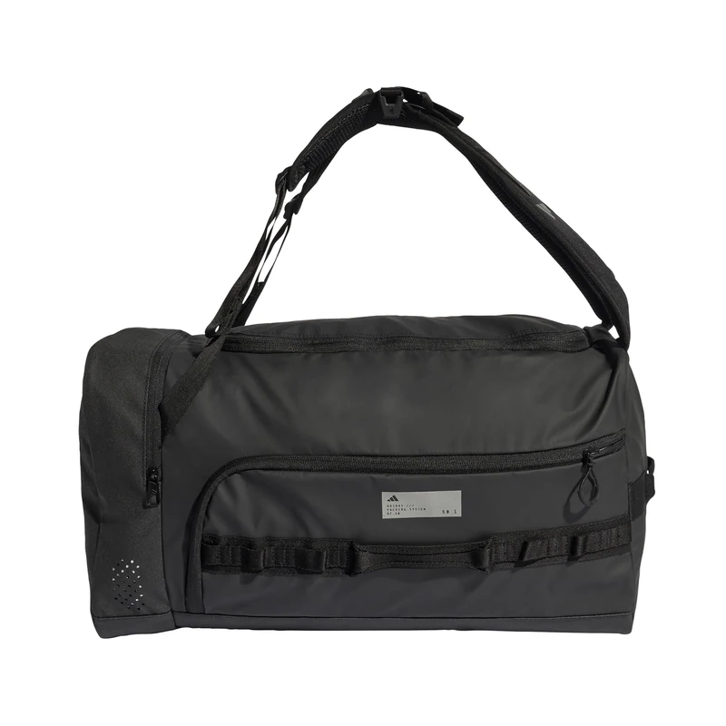 adidas Unisex ADIDAS Hybrid Duffel, Black/Reflective Silver, One Size