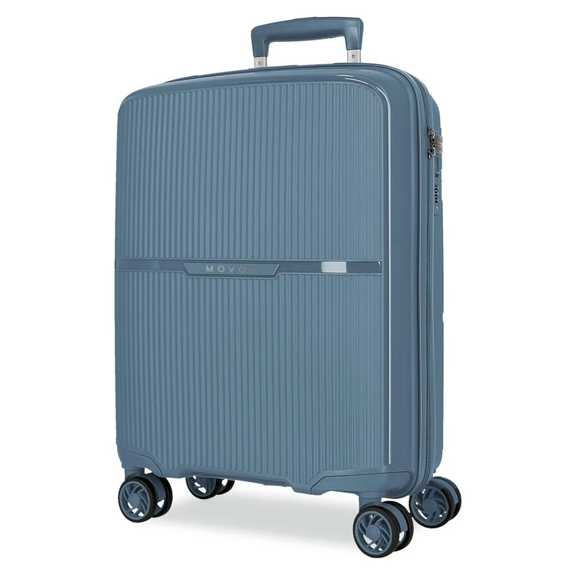 Movom Noon Cabin Suitcase Blue 38 x 56 x 20 cm Rigid 2.8 kg TSA Closure Polypropylene 2.8 kg 38.2L Hand Luggage, Blue, One Size, Cabin Suitcase