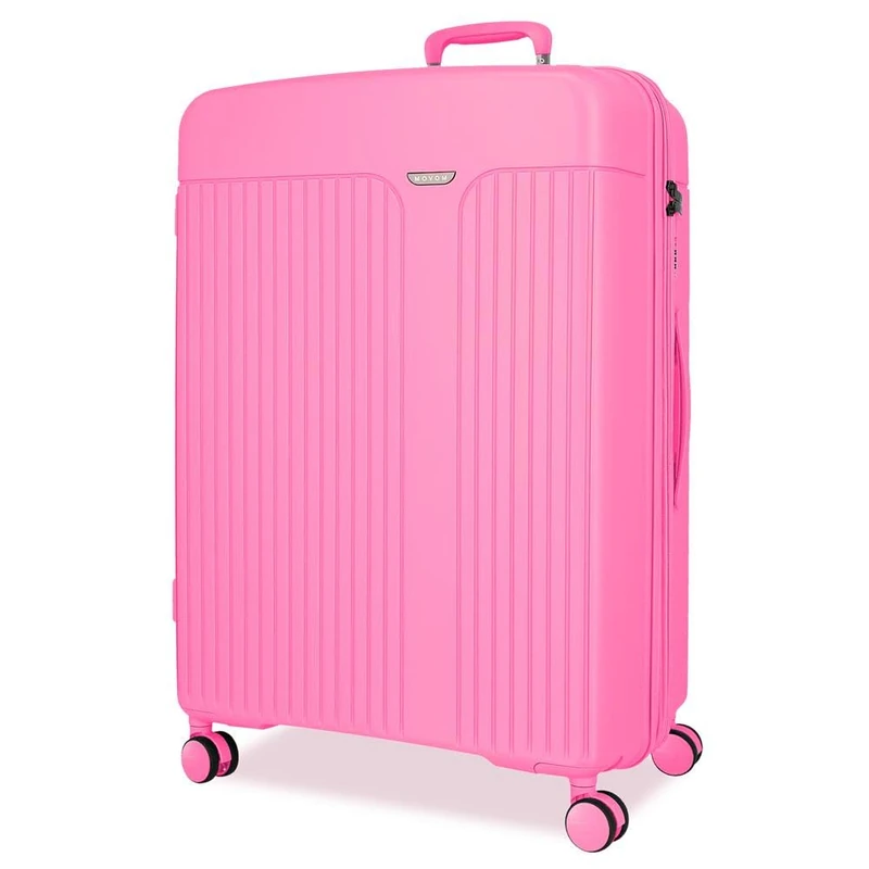 Movom Large Suitcase Pink 53x78x31cm Rigid 4.6kg TSA Closure Polypropylene 4.6kg 108LExtensible, Pink, One Size, Large Suitcase