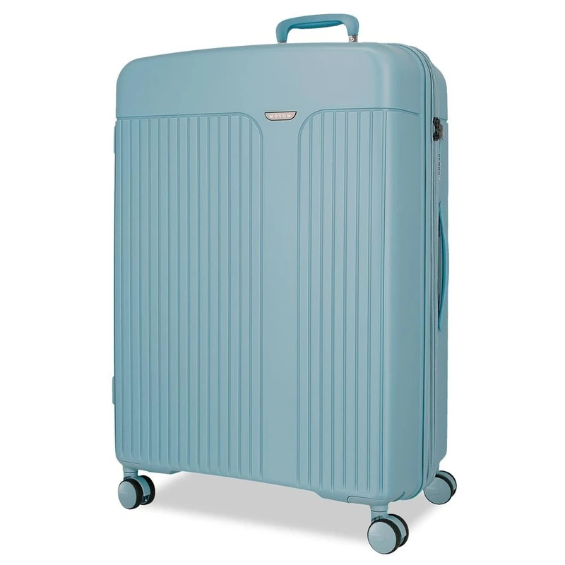 Movom Large Blue Suitcase 53x78x31cm Rigid 4.6kg TSA Closure Polypropylene 4.6kg 108LExtensible, Blue, One Size, Large Suitcase