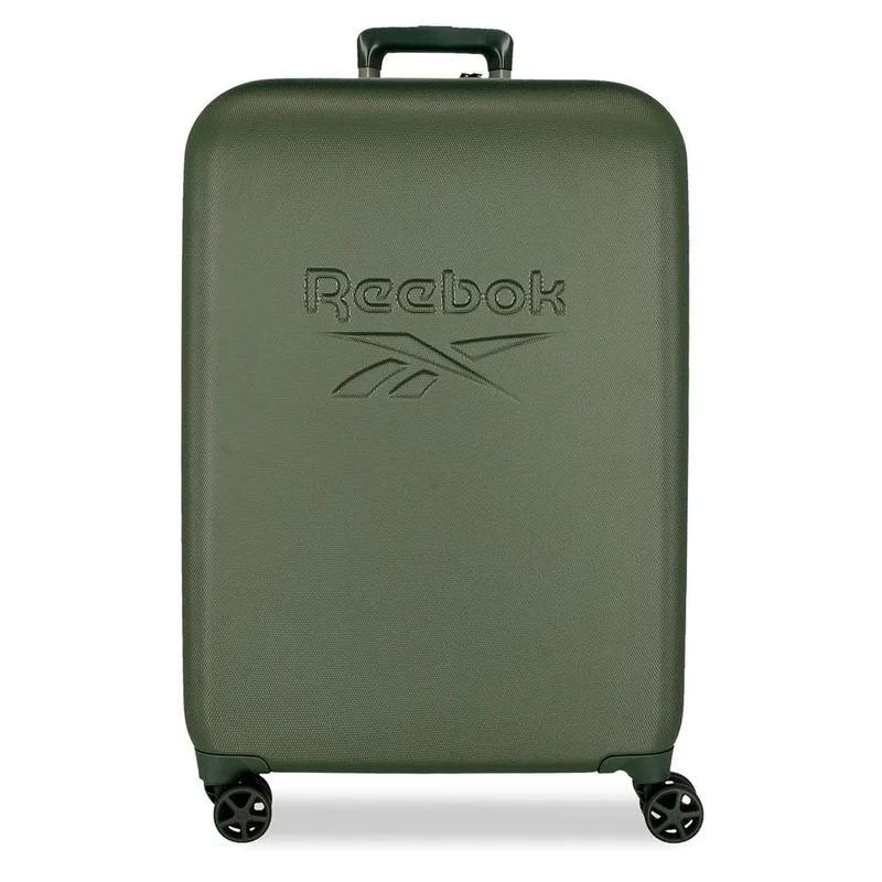 Reebok Franklin Medium Suitcase, Green, 49 x 70 x 27 cm, Hard ABS, TSA Lock, 3.8 kg, 72 L, Extendable by Joumma Bags