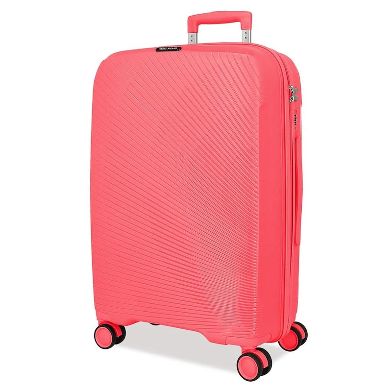 ROLL ROAD Orbit Large Suitcase Pink 48x75x28cm Hard Case 4kg TSA Closure Polypropylene 4kg 88,8L, Pink, One Size, Large Suitcase