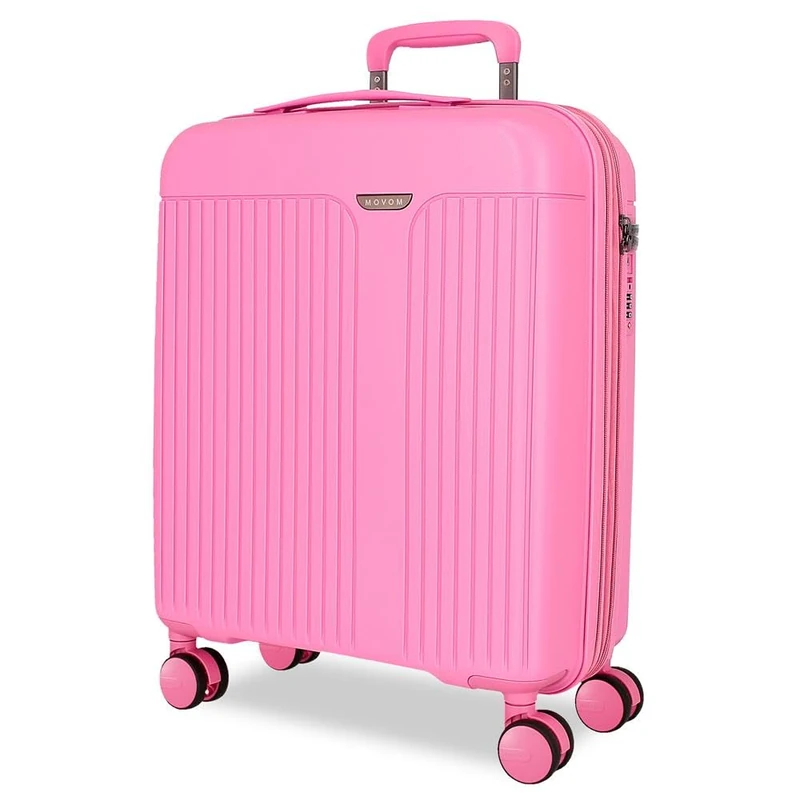 MOVOM Cabin Suitcase Pink 40 x 55 x 20 cm Rigid 2.8 kg TSA Closure Polypropylene 2.8 kg 44LExtensible Hand Luggage