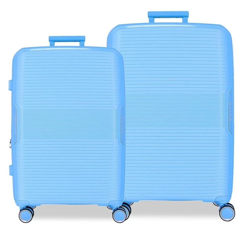 Movom Inari Suitcase Set Blue 68/78 cm Rigid 8 kg TSA Closure Integrated Polypropylene 8 kg 189L Extendable, Blue, One Size, Suitcase Set