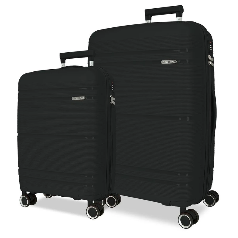 Roll Road Universe Luggage Set 55/65 cm Black - 2 Piece Suitcase