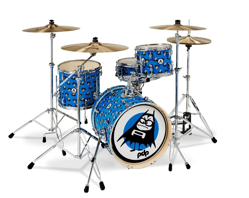 Pacific Drums Aquabats Drums Cyan Blue 4pc Shell Pack