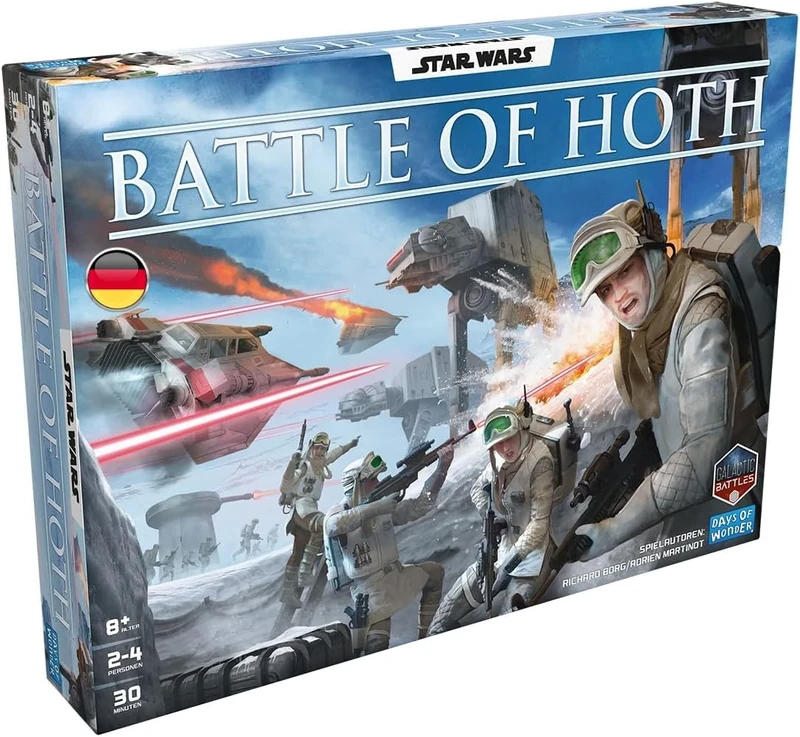 Days of Wonder, Star Wars: Battle of Hoth Strategy Game, 30 Minutes, for 2-4 Players Aged 8+, Game in German