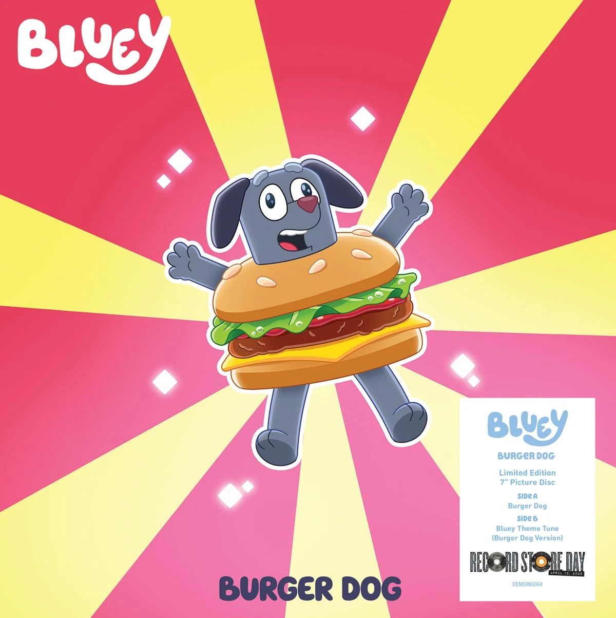 Burger Dog / Bluey Theme Tune (Burger Dog Version) [7" VINYL]