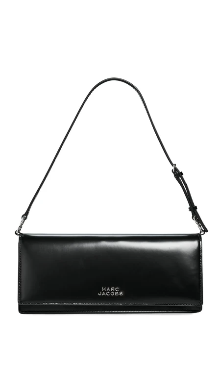 MARC JACOBS Women's The Mirror Shoulder Bag, Black, Taglia UNICA