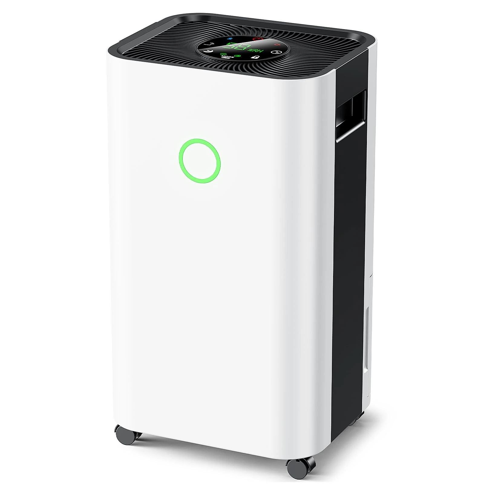 Zropeao Dehumidifier15L/Day, Dehumidifiers for home, Auto Defrost | 3 Smart Modes, 24H Timer, Doal Drainage (Tank 2.8L+ Hose1.2M), for Bedrooms Basements,Large Rooms