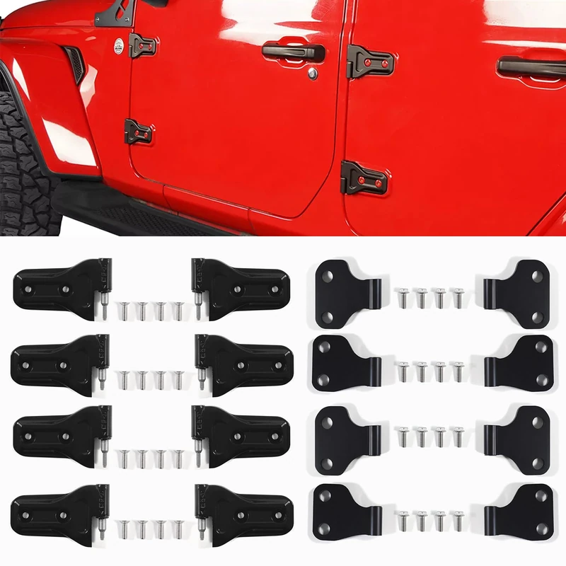 Door Hinges Kit for Jeep Wrangler JL & Gladiator JT 2018-2025