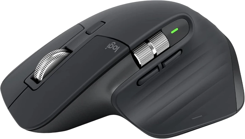 Logitech MX Master 3S - Wireless Performance Mouse with Ultra-Fast Scrolling,USB-C, Bluetooth, Windows, Linux, Chrome - Dark Gray