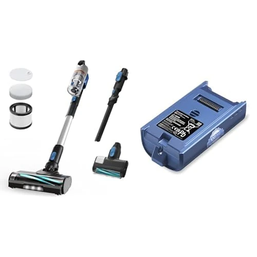 Levoit Cordless Vacuum Cleaner with HEPA Filter,Powerful 90AW 60Mins,Mini Motorized Brush&Crevice Tool,3000mAh Lithium Replacement Battery for Cordless Vacuum Cleaner LVAC-300,Runtime 10-60 minutes