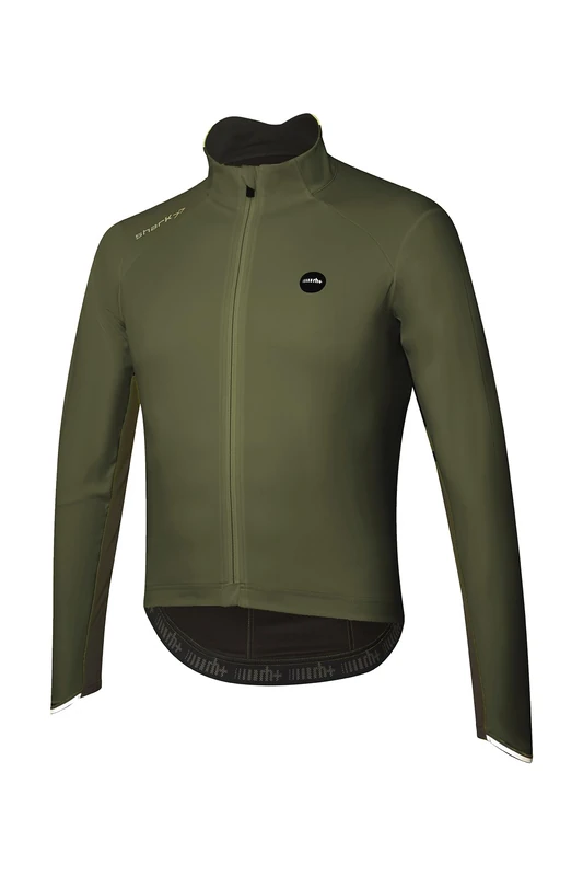 rh+ Unisex Shark Wind Jacket, Dark Kaki/Black, L
