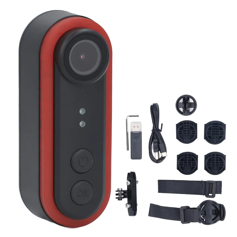 Keenso Bike Rear View Camera with Tail Light for Mountain Road Bike E Bikes - Image 1