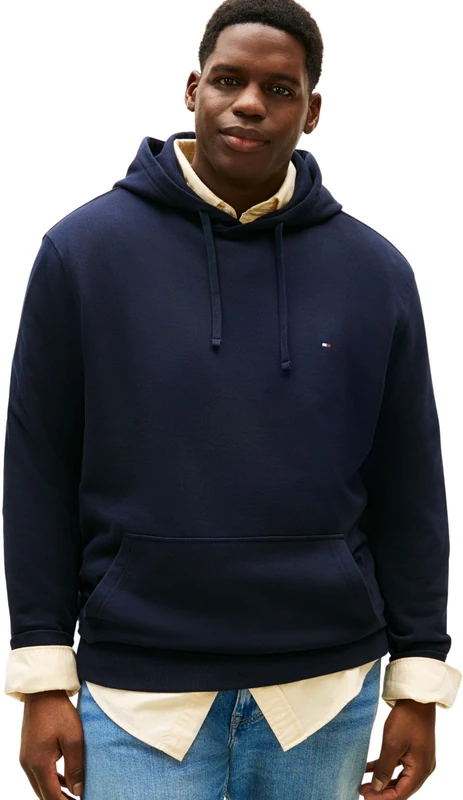 Tommy Hilfiger Men BT-ESSENTIAL TERRY HOODY-B MW0MW43004 Pullover Hoodie, BLUE, 4XL_Plus