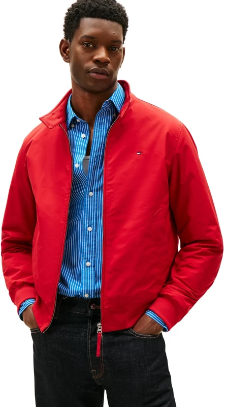 Tommy Hilfiger Men HARRINGTON JACKET MW0MW37647 Other Jackets, RED, XL