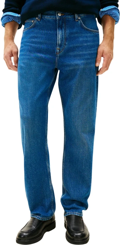 Tommy Hilfiger Men Relaxed River RGD Dash Blue MW0MW41897 Other Jeans, Denim, 32W / 30L