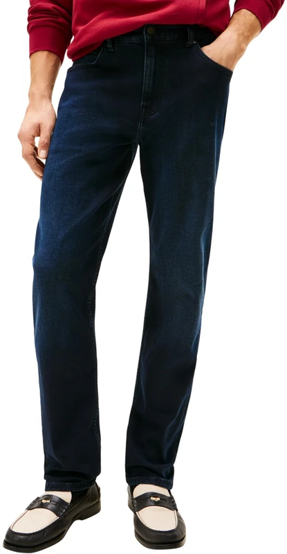 Tommy Hilfiger Men Straight Denton LUX Blaze BLBLK MW0MW41892 Straight, Denim, 34W / 32L