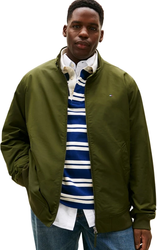 Tommy Hilfiger Men BT-HARRINGTON JACKET MW0MW43022 Other Jackets, GREEN, 4XL_Plus