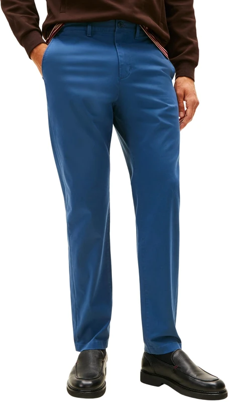 Tommy Hilfiger Men Harlem Essential Twill MW0MW40690 Chino, Blue, 34W / 28L