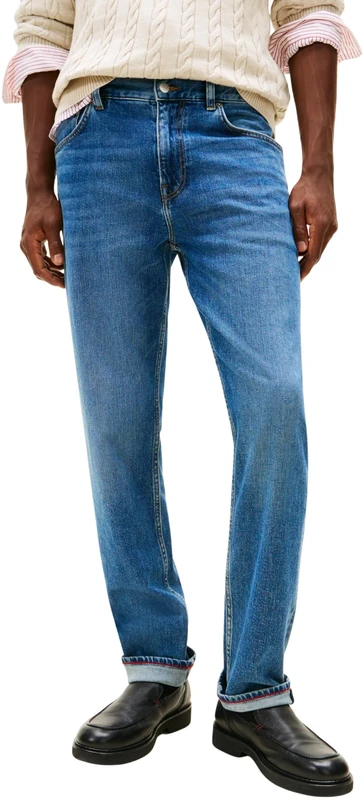 Tommy Hilfiger Men Straight Denton STR SEP Indigo MW0MW41901 Straight, Denim, 28W / 30L